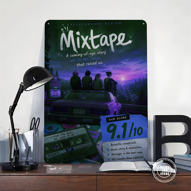 Mixtape Game Review 3D Texture - Review Home Decor avaliação e preço