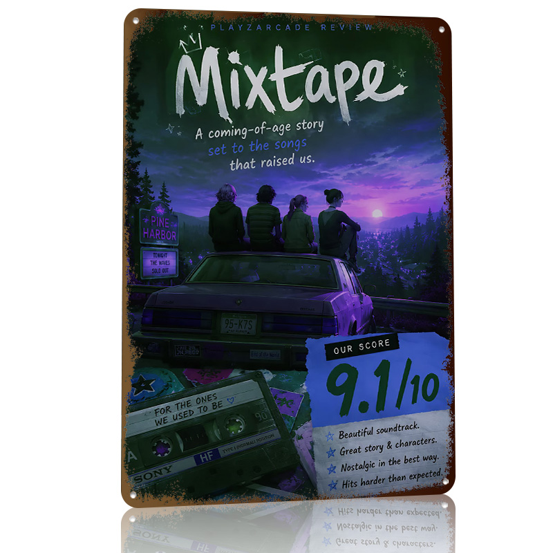 Mixtape Game Review 3D Texture - Review Home Decor avaliação e preço