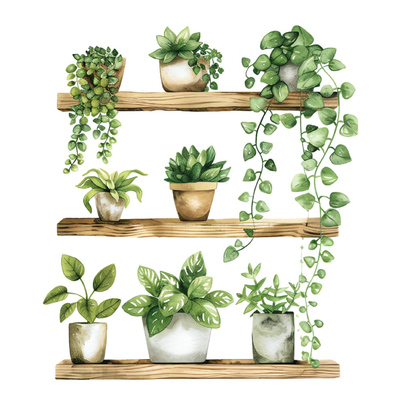 1pc Green Plant Potted Cute Ca - Home Decor Window Blinds avaliação e preço