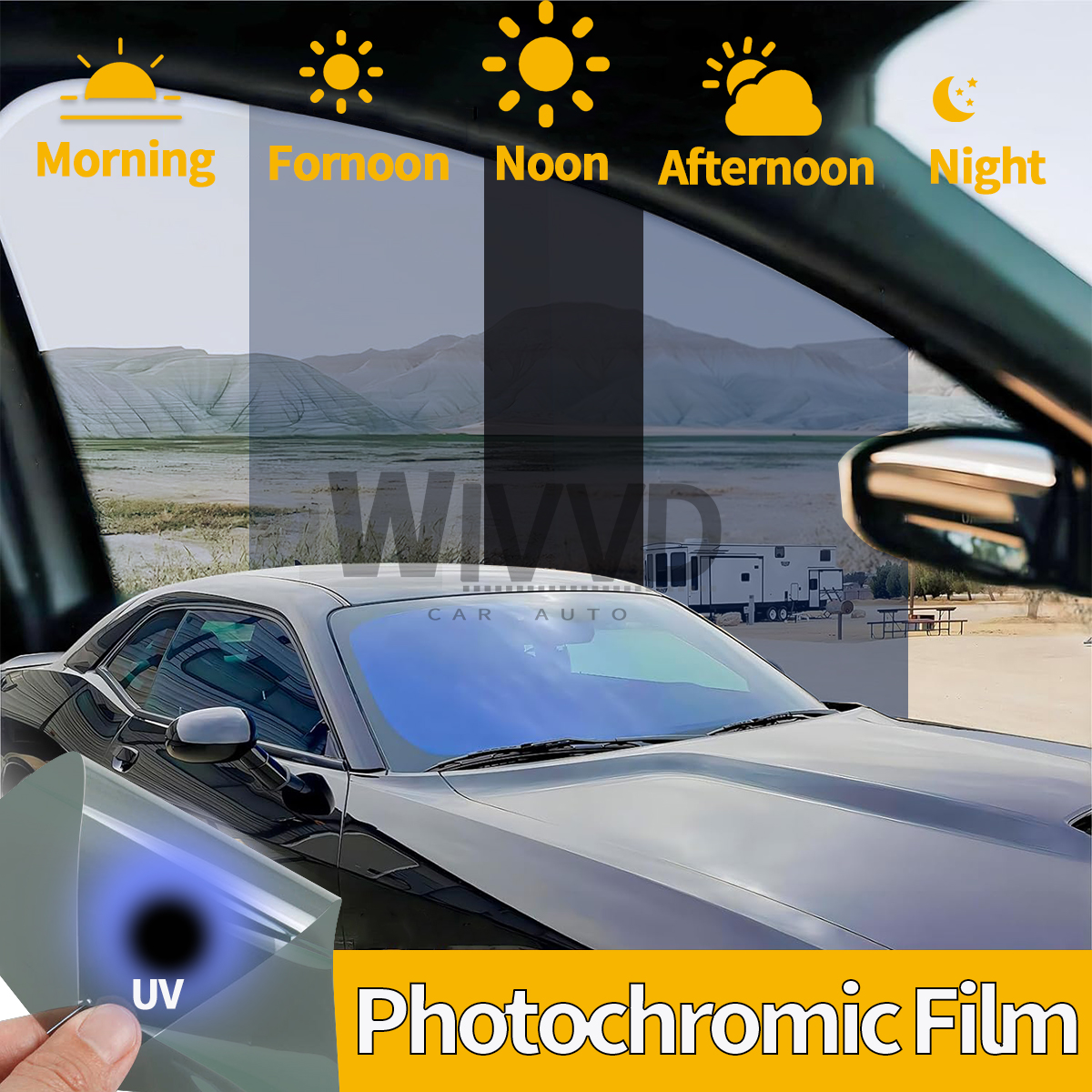 Solar Tint Photochromic Film C - Home Decor Window Blinds avaliação e preço