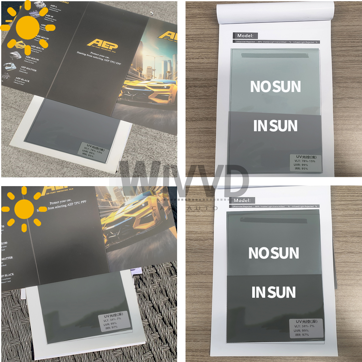 Solar Tint Photochromic Film C - Home Decor Window Blinds avaliação e preço