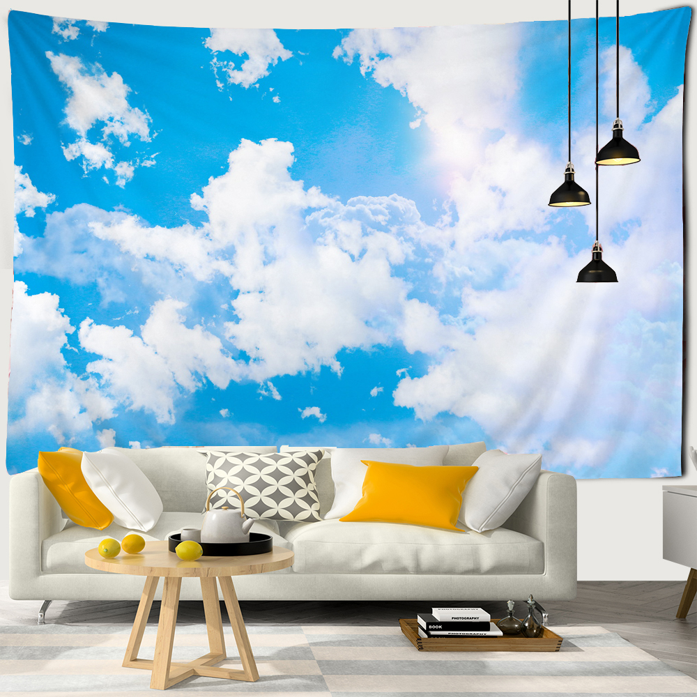 Beautiful blue sky white cloud - Home Decor Hippie avaliação e preço