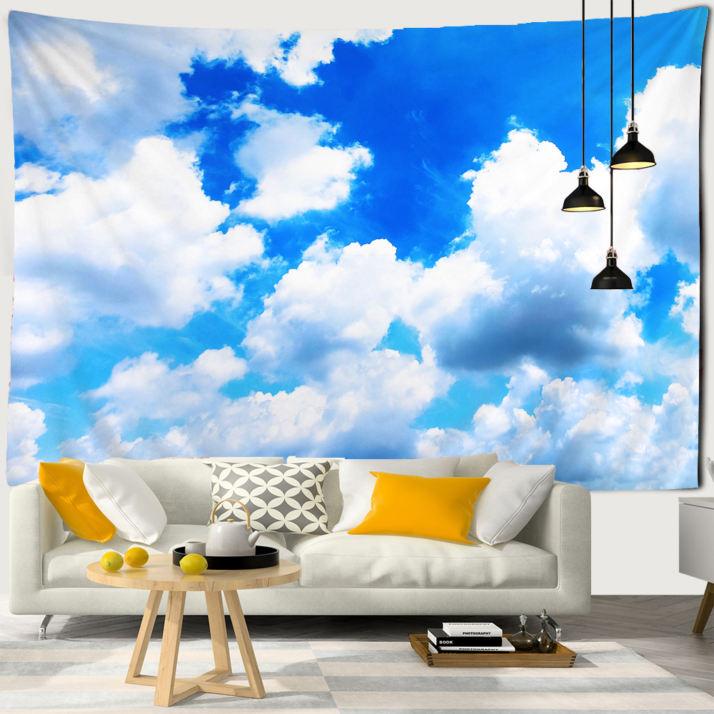Beautiful blue sky white cloud - Home Decor Hippie avaliação e preço