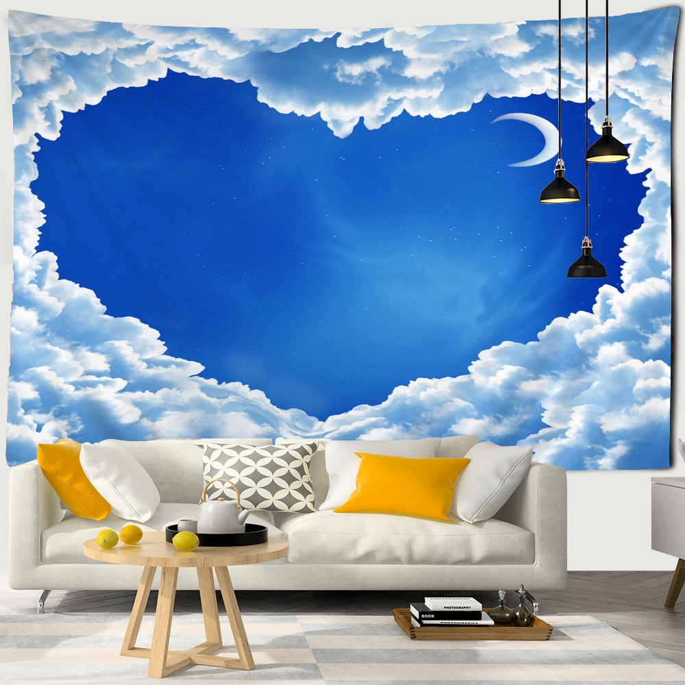 Beautiful blue sky white cloud - Home Decor Hippie avaliação e preço