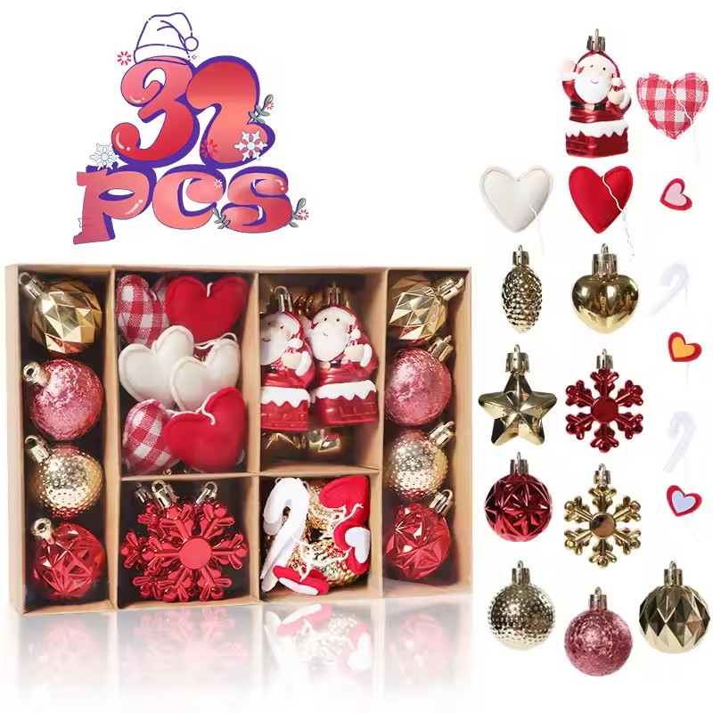 32Pcs Christmas Ball Ornaments - Home Xmas Decor Ideas avaliação e preço