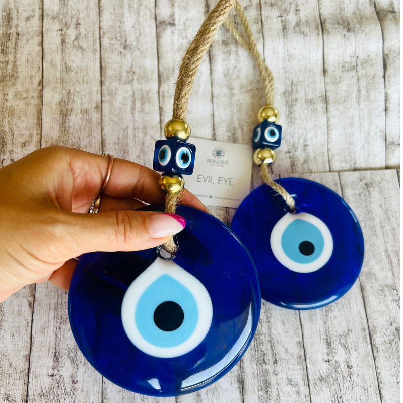Türkiye Blue Eyes Gold Beads P - Home Decor Handicraft avaliação e preço