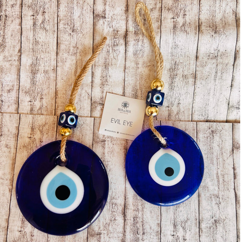 Türkiye Blue Eyes Gold Beads P - Home Decor Handicraft avaliação e preço