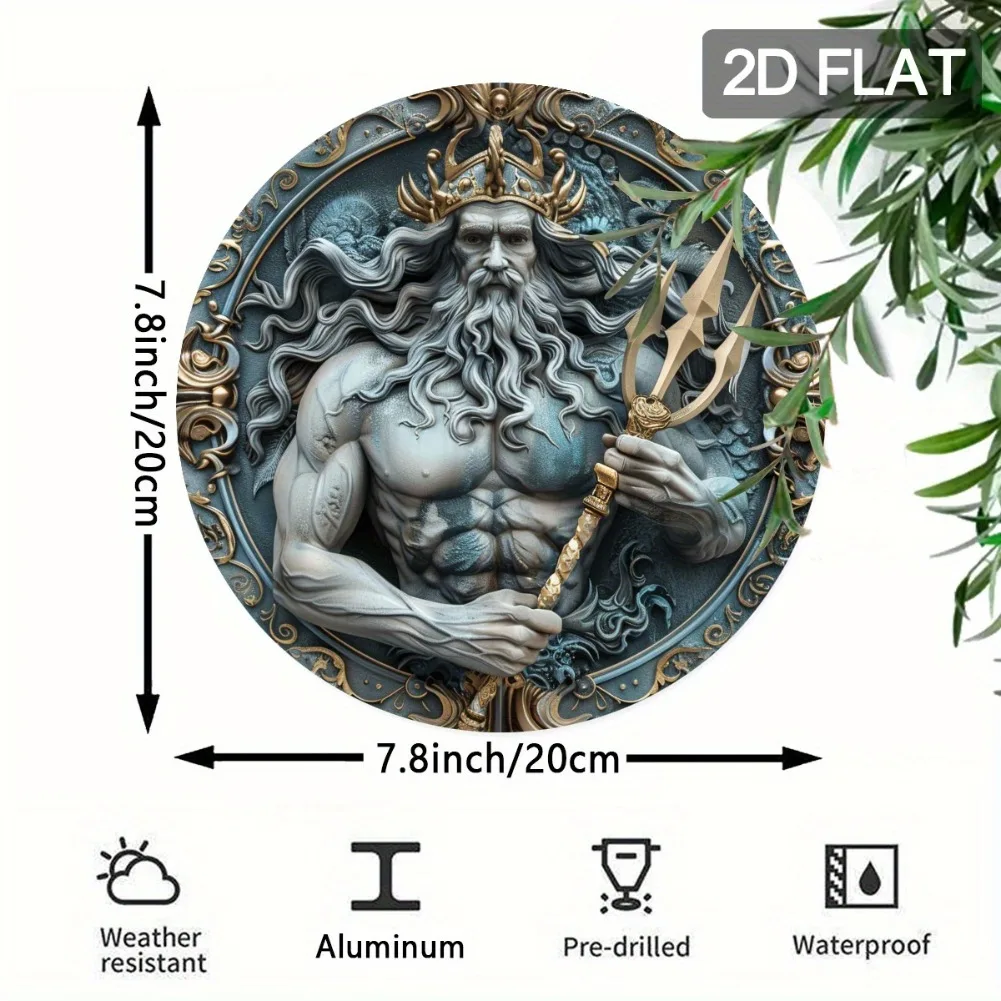 2D Flat, 1pc 2D Flat Poseidon  - Home Decor Design Interior avaliação e preço