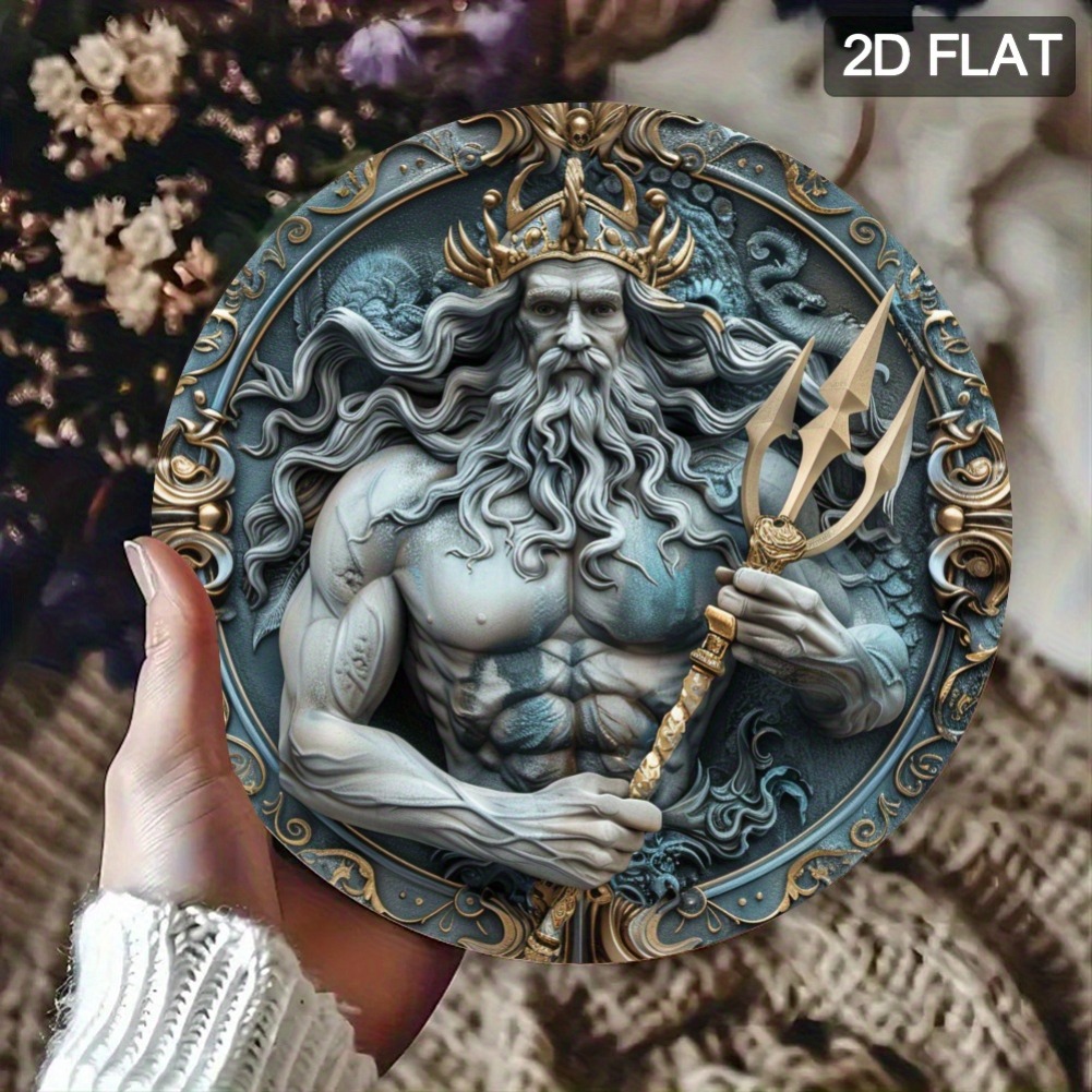 2D Flat, 1pc 2D Flat Poseidon  - Home Decor Design Interior avaliação e preço