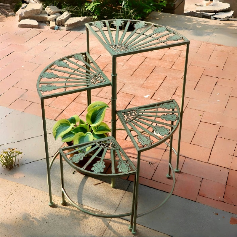 Rotating Iron Flower Stand Mul - Succulent Planter Pot avaliação e preço