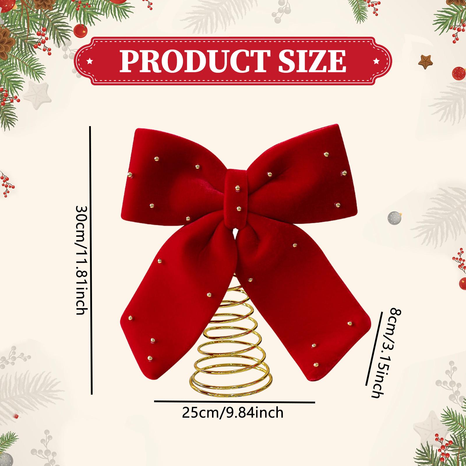 Elegant Red Bowknot Christmas  - Home Xmas Decor Ideas avaliação e preço