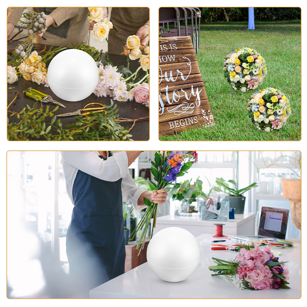 Foam 20cm White DIY Wedding De - Home Decor Handicraft avaliação e preço