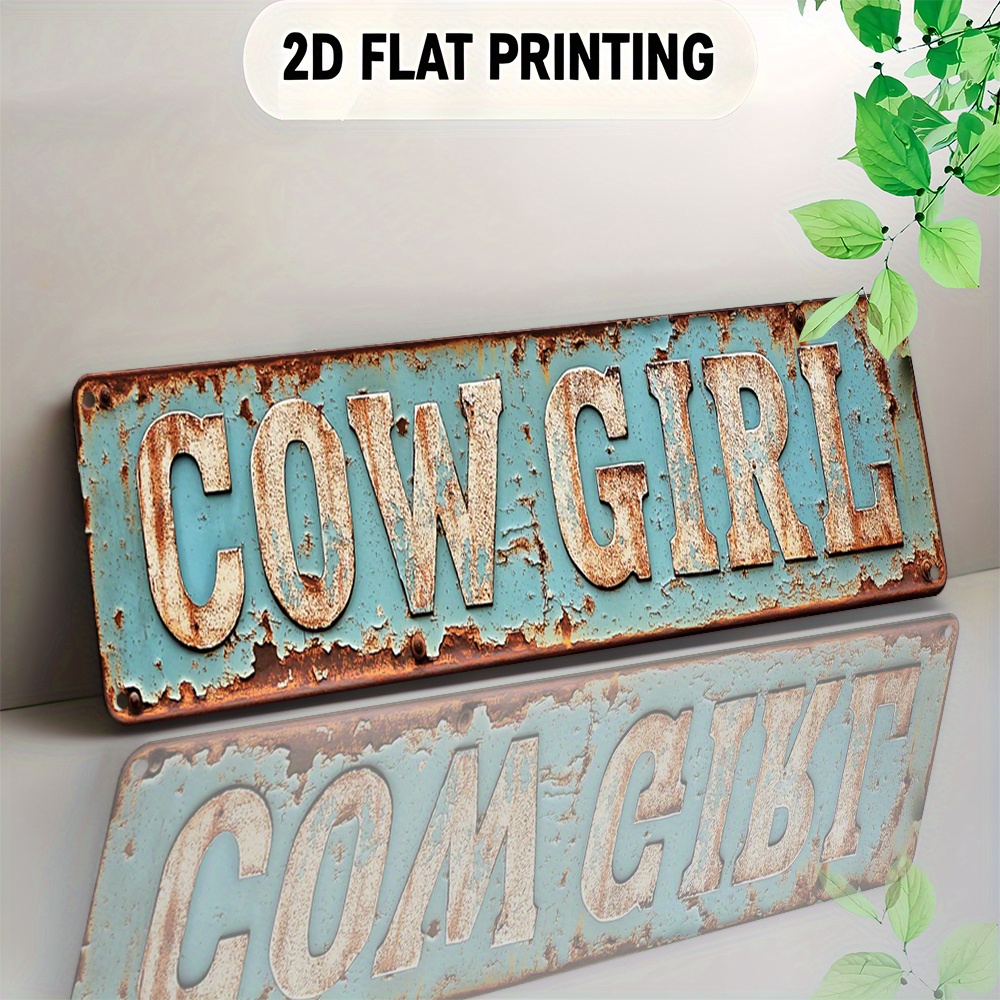 2D Metal Cowgirl Wall Art - Vi - Home Decor Design Interior avaliação e preço