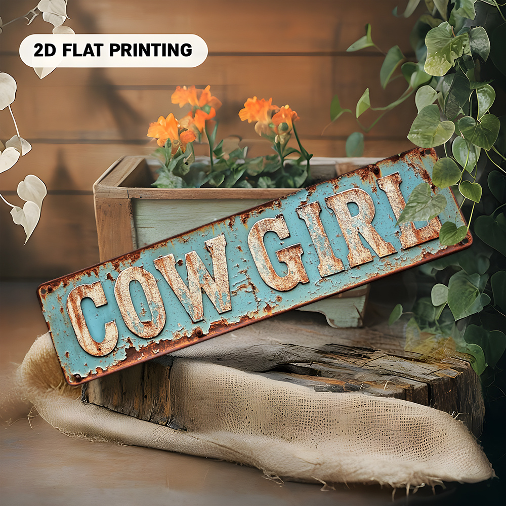 2D Metal Cowgirl Wall Art - Vi - Home Decor Design Interior avaliação e preço
