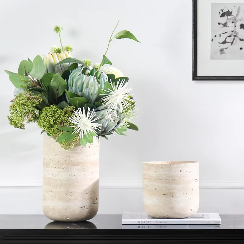 Customized Natural Marble Vase - Home Decor Vase avaliação e preço