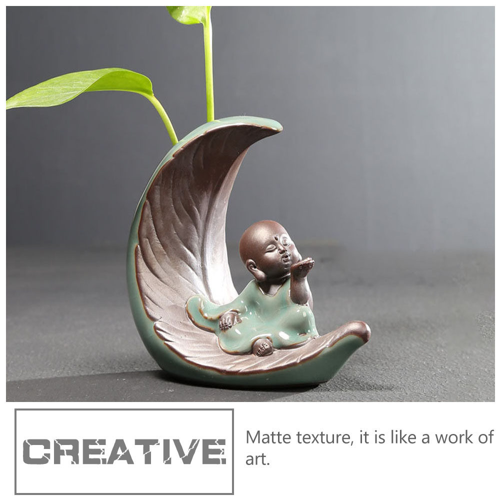 1Pcs Ceramic Monk Vase Zen Sty - Home Decor Vase avaliação e preço