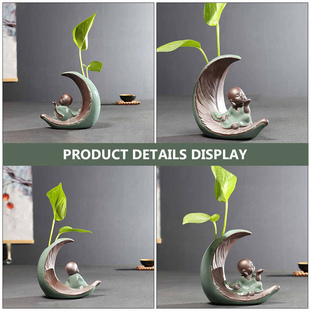 1Pcs Ceramic Monk Vase Zen Sty - Home Decor Vase avaliação e preço
