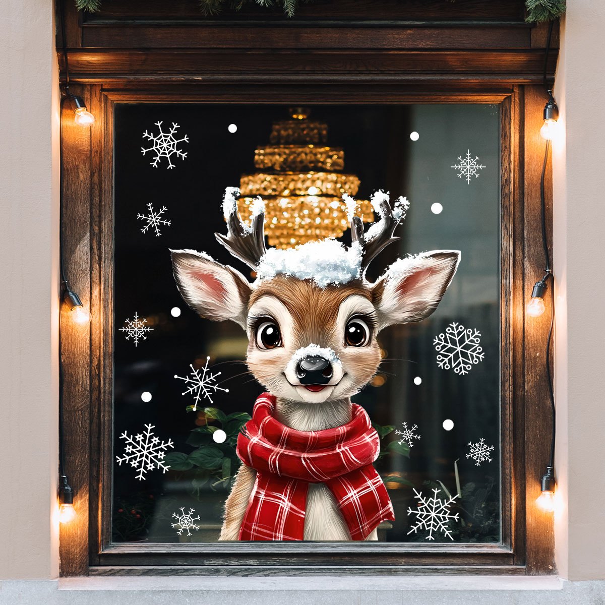 1pc Christmas Scarf Snowflake  - Home Decor Window Blinds avaliação e preço