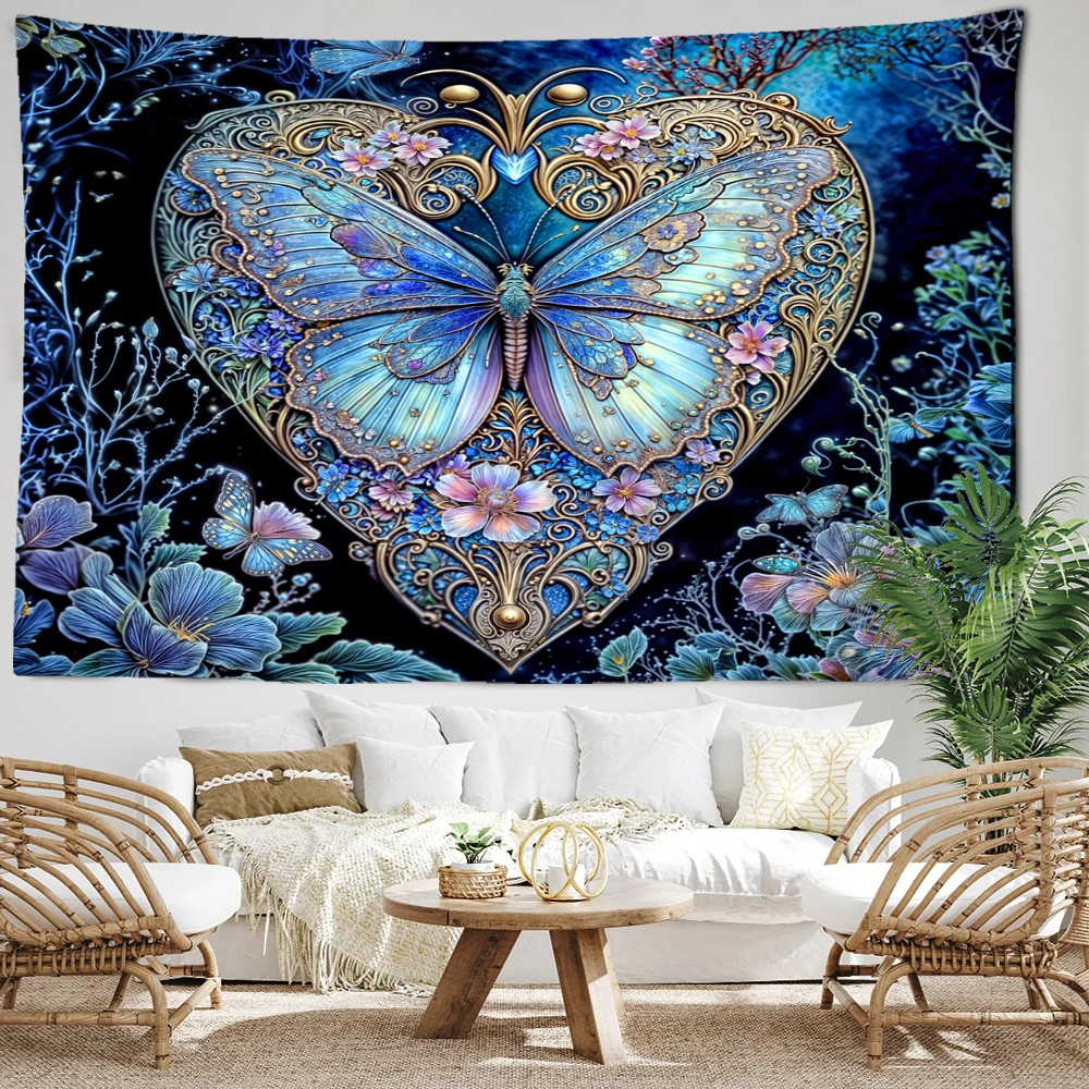 Dreamy Love Butterfly Tapestry - Home Decor Hippie avaliação e preço