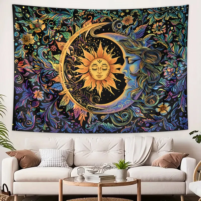 Sun and Moon Tapestry, Mystic  - Home Decor Hippie avaliação e preço