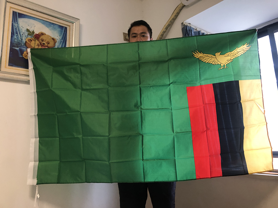 SKY FLAG Zambia Flag 90x150cm  - Home Decor Zambia avaliação e preço