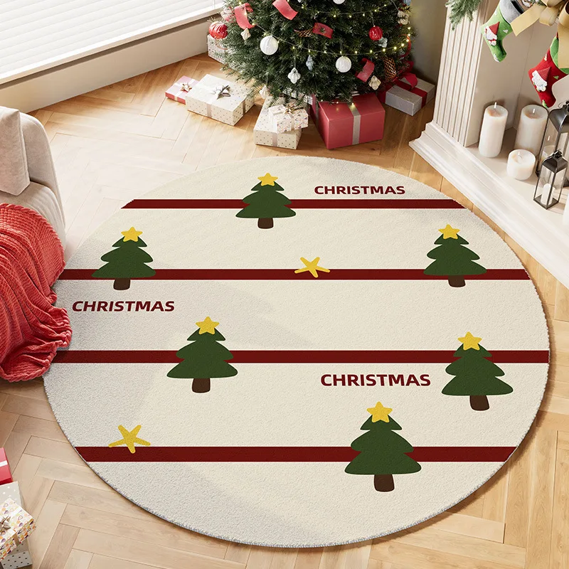 Round Rug – Cozy Holiday Home  - Home Xmas Decor Ideas avaliação e preço