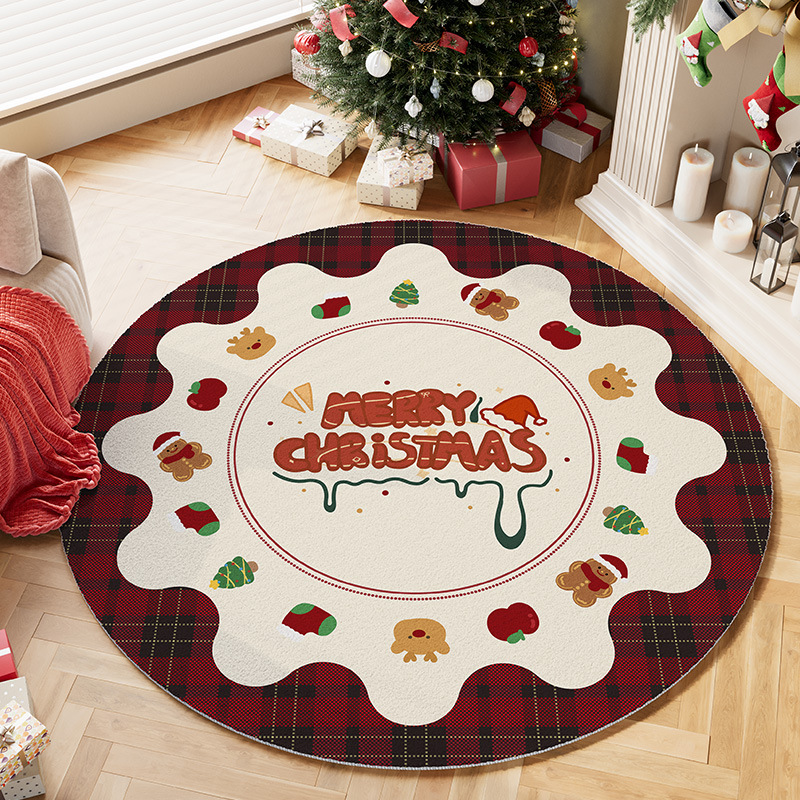 Round Rug – Cozy Holiday Home  - Home Xmas Decor Ideas avaliação e preço