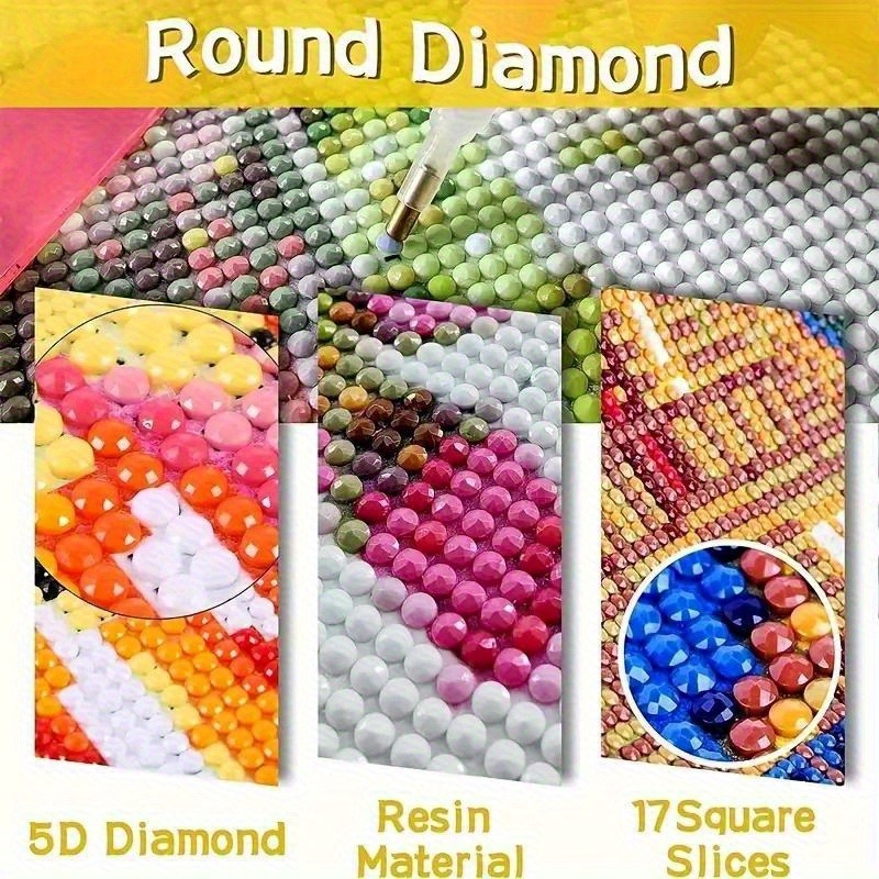 2D flat Creative Diamond Paint - Home Decor Handicraft avaliação e preço