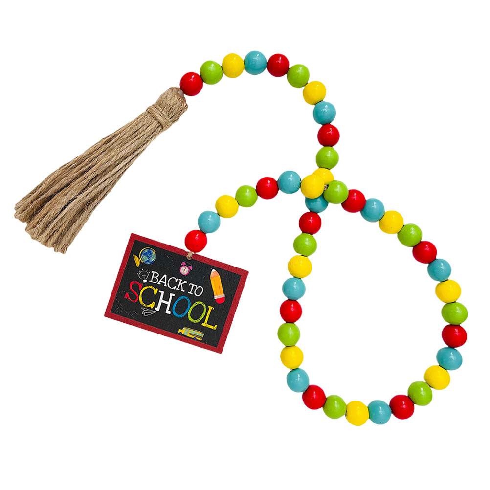 Back to School Wooden Beaded G - Home Decor Vase avaliação e preço