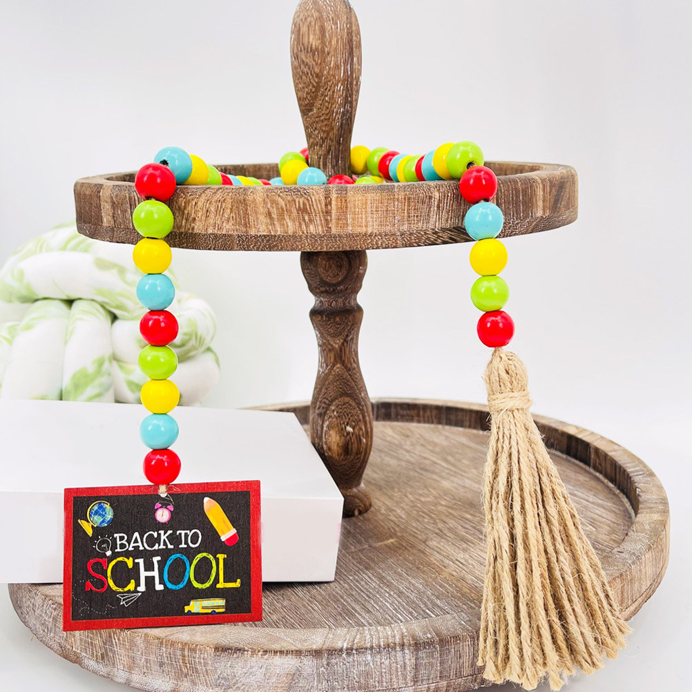 Back to School Wooden Beaded G - Home Decor Vase avaliação e preço