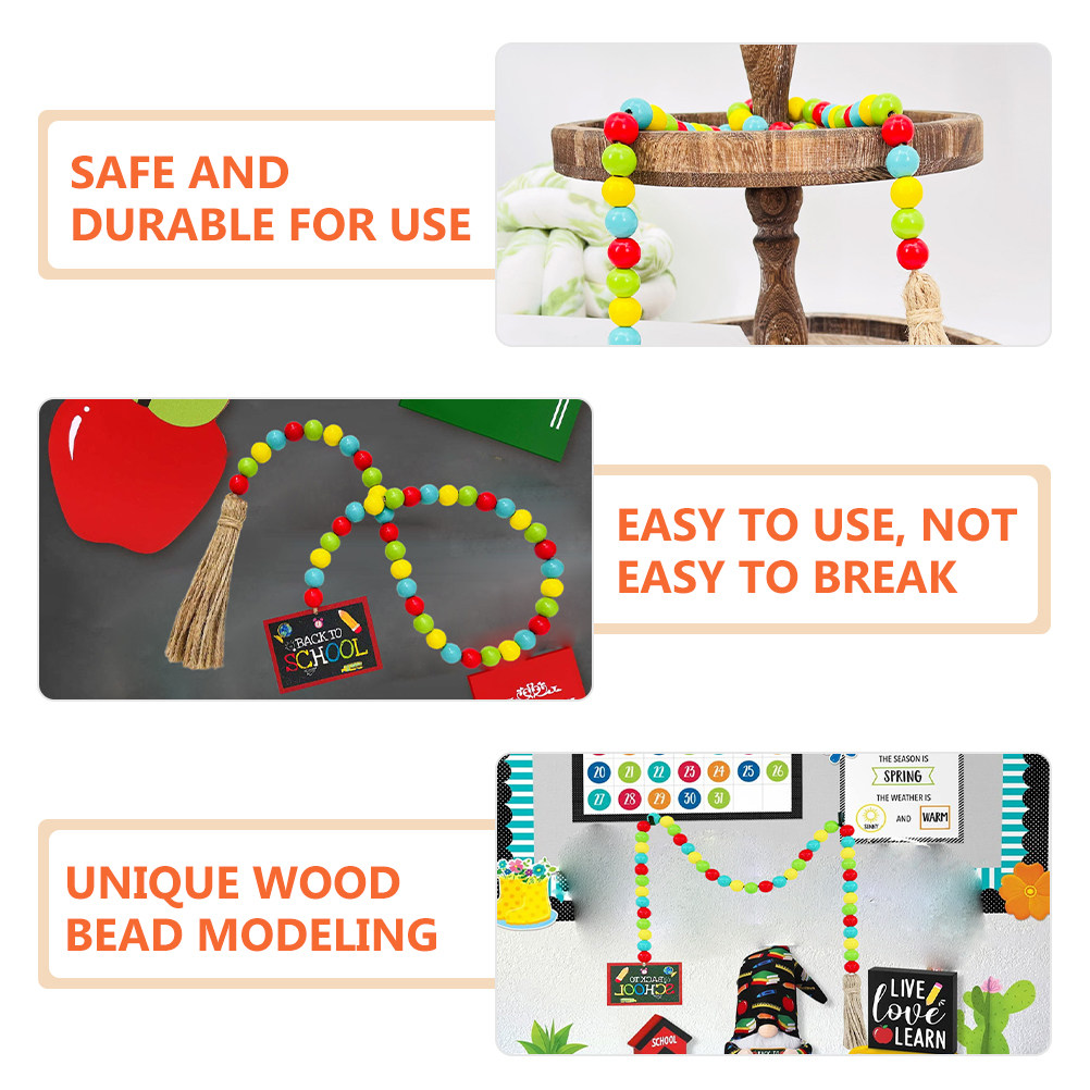 Back to School Wooden Beaded G - Home Decor Vase avaliação e preço