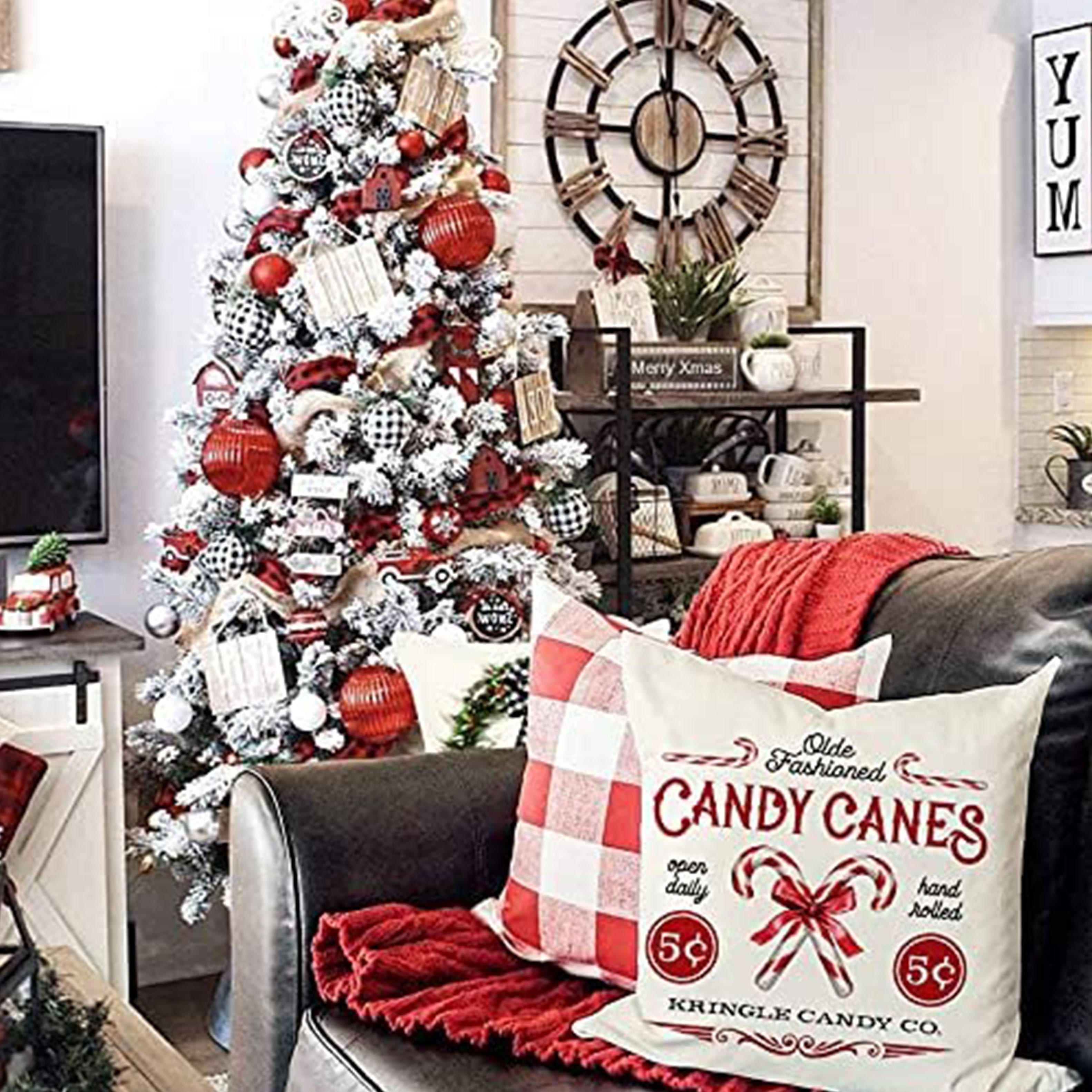 1pc Christmas Season Farmhouse - Home Xmas Decor Ideas avaliação e preço