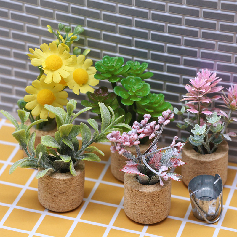 1:12 Dollhouse Simulation Flow - Home Decor Vase avaliação e preço