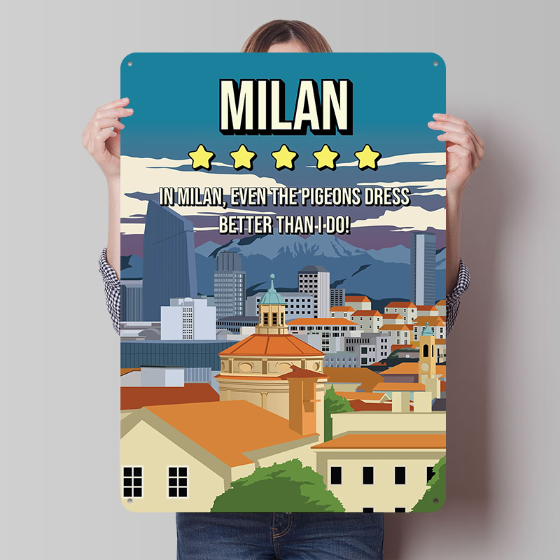 Milan Funny Review Cityscape T - Review Home Decor avaliação e preço
