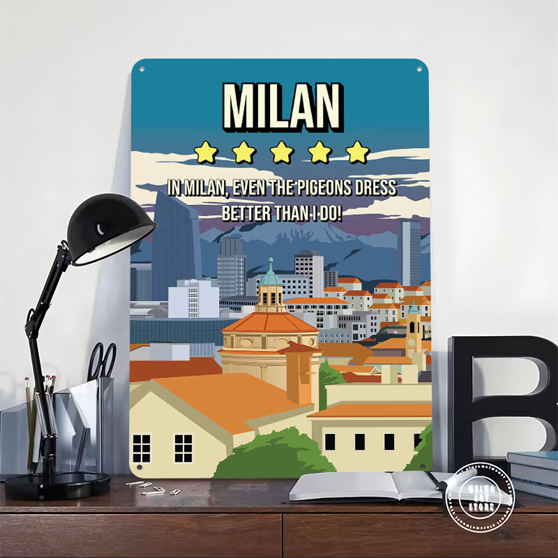 Milan Funny Review Cityscape T - Review Home Decor avaliação e preço