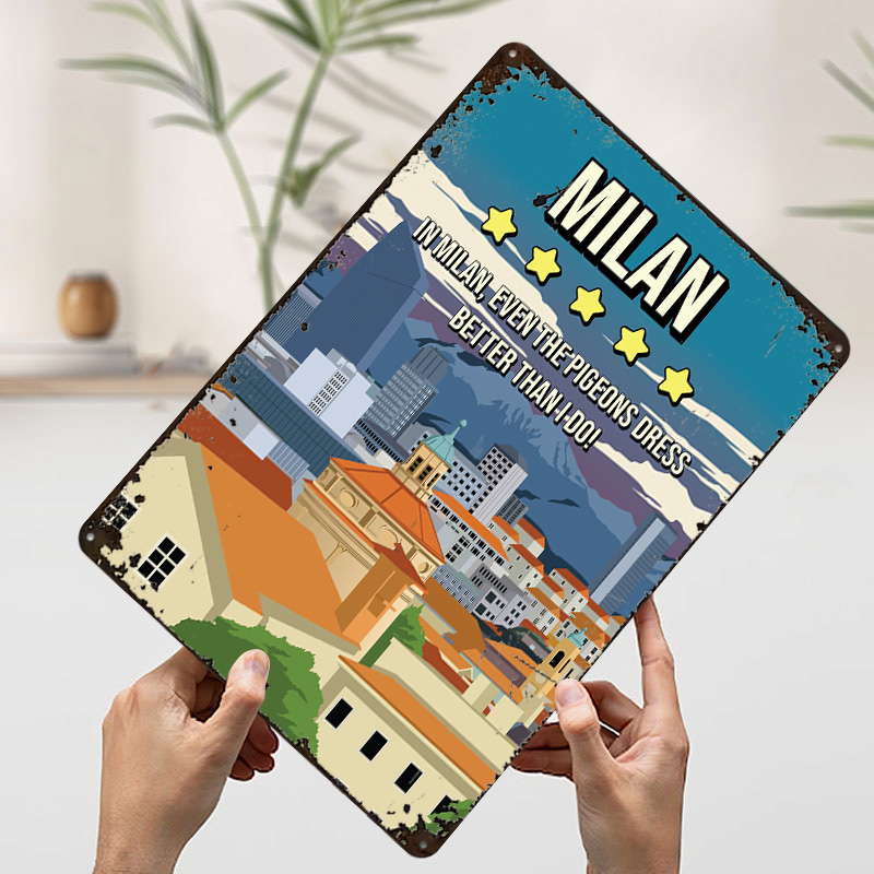 Milan Funny Review Cityscape T - Review Home Decor avaliação e preço