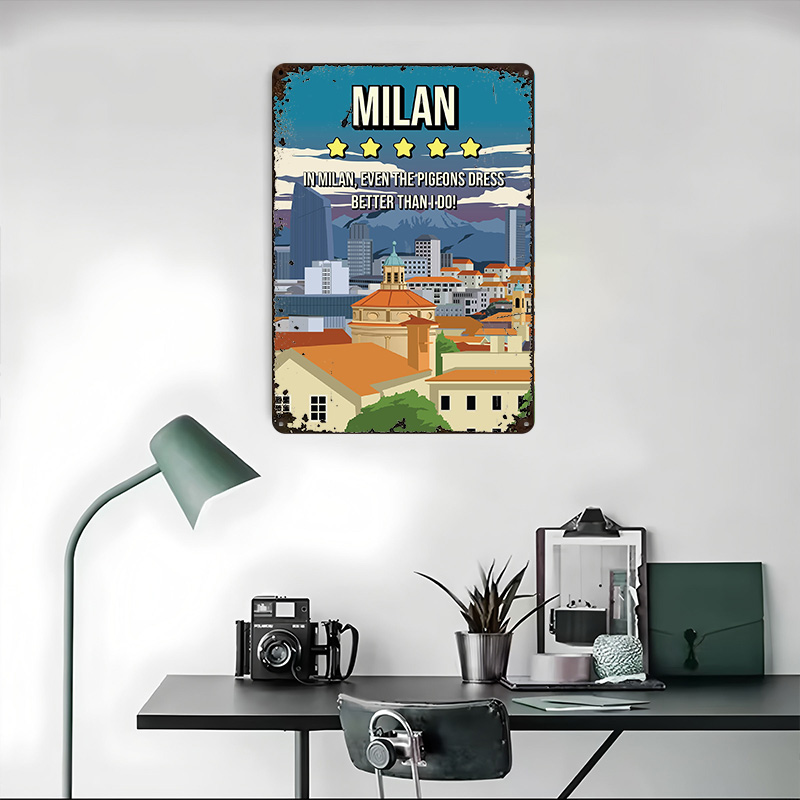 Milan Funny Review Cityscape T - Review Home Decor avaliação e preço