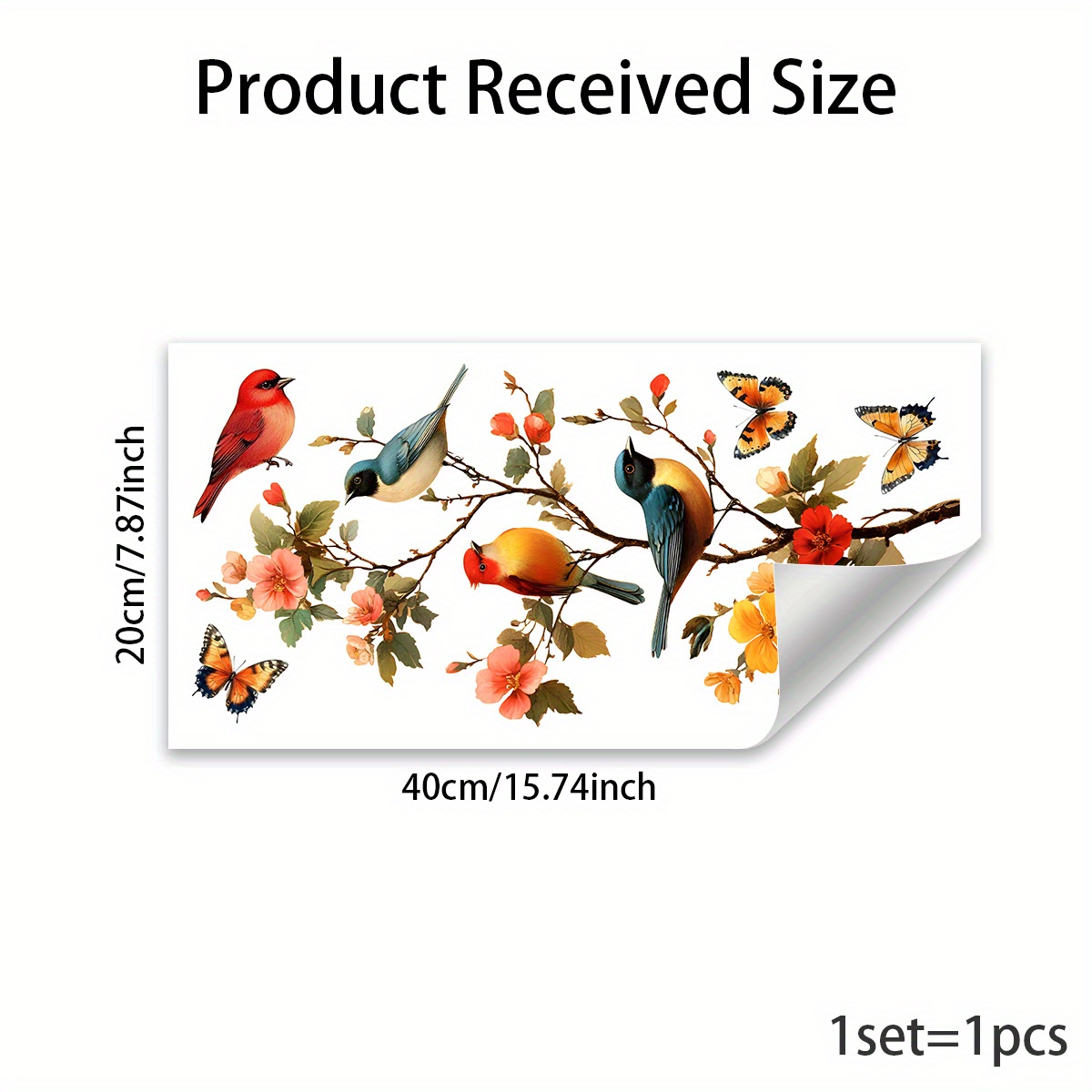 1 Piece of Pastoral Flower and - Home Decor Window Blinds avaliação e preço