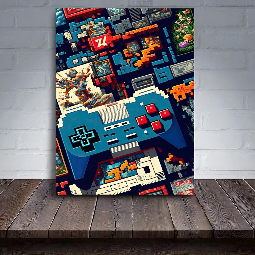 Retro Mobile Game Poster PC Ho - Home Decor Mobile Game avaliação e preço