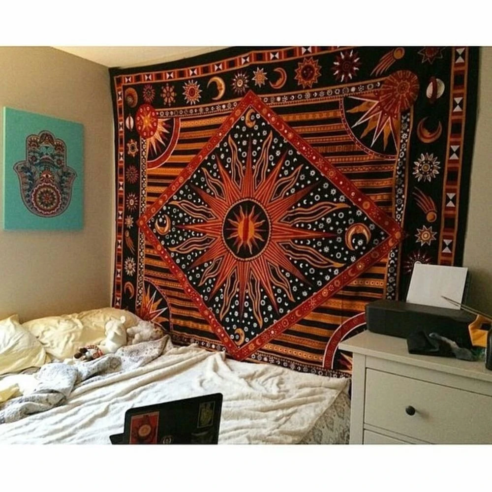Indian Tarot Divination Mandal - Home Decor Hippie avaliação e preço
