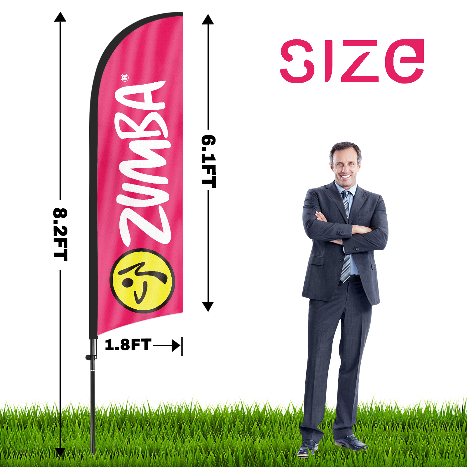 FSFLAG 1PCS 280CM The Zumba Fe - Home Decor Zambia avaliação e preço