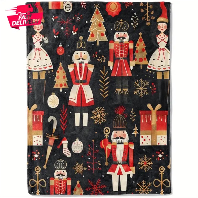 Christmas Blanket Reindeer Hol - Home Xmas Decor Ideas avaliação e preço