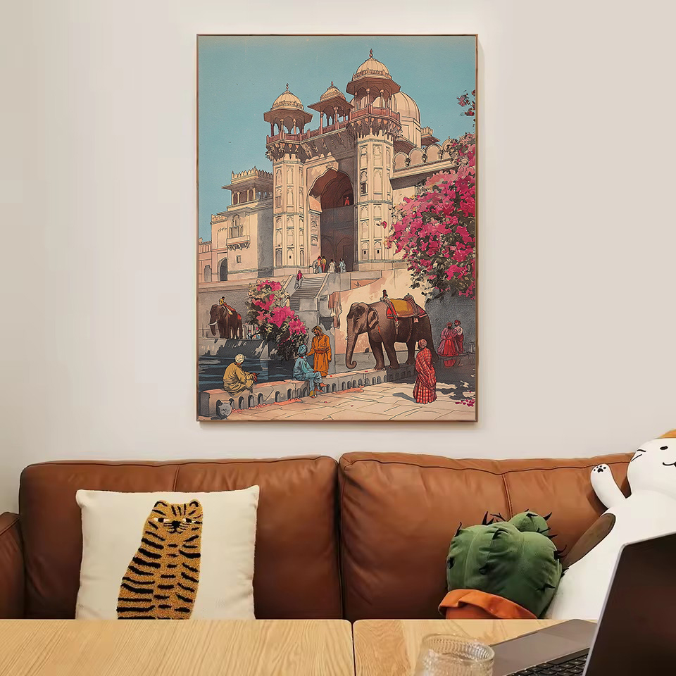 Vintage Ancient India Living B - Home Decor Varanasi avaliação e preço