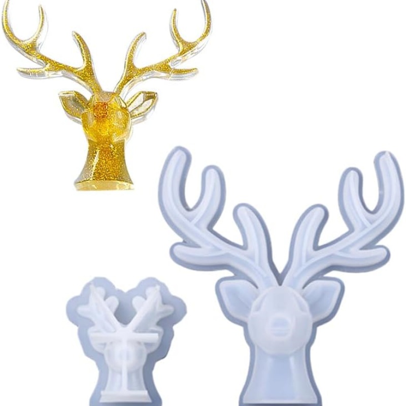 2 Pieces of Deer Antlers Ornam - Home Decor Handicraft avaliação e preço