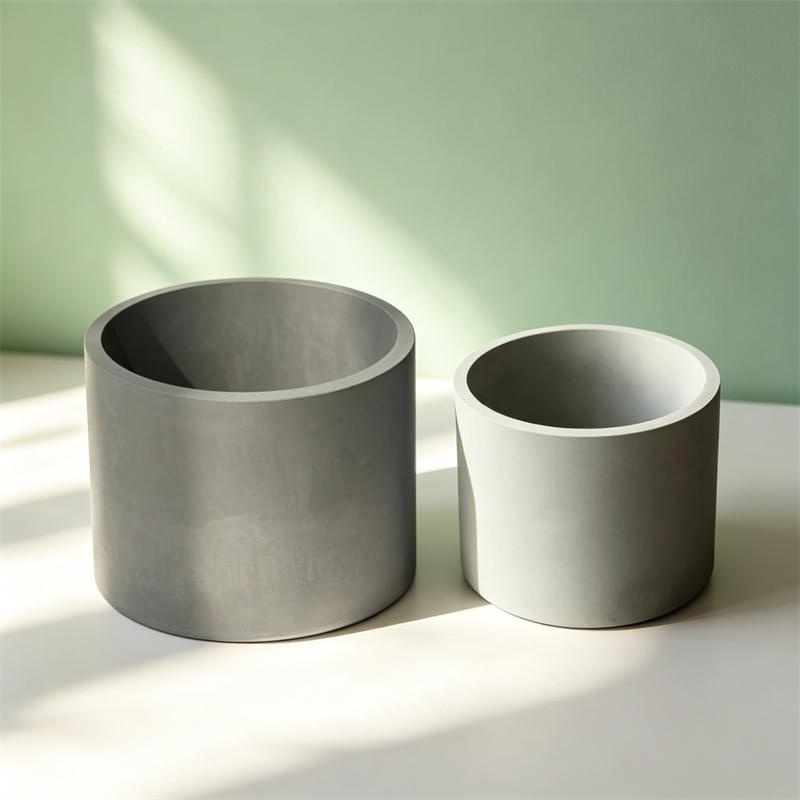 Large Round Concrete Flower Po - Succulent Planter Pot avaliação e preço