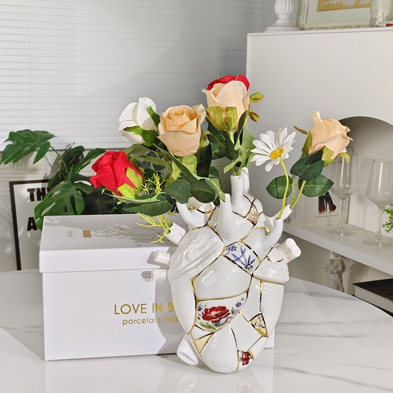 Heart vase Living room wine ca - Home Decor Vase avaliação e preço
