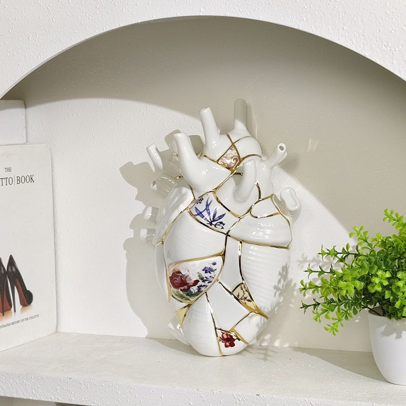 Heart vase Living room wine ca - Home Decor Vase avaliação e preço
