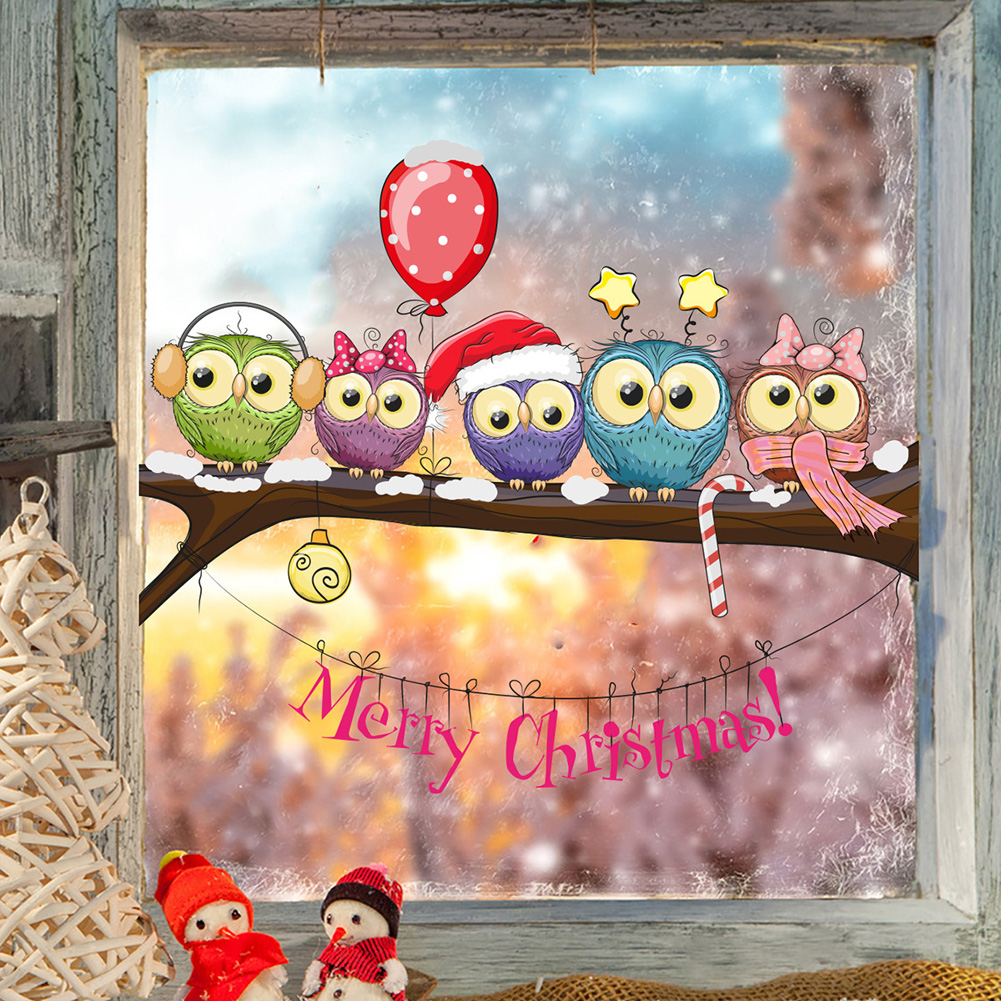 Christmas Owl On Branch Wall S - Home Decor Window Blinds avaliação e preço