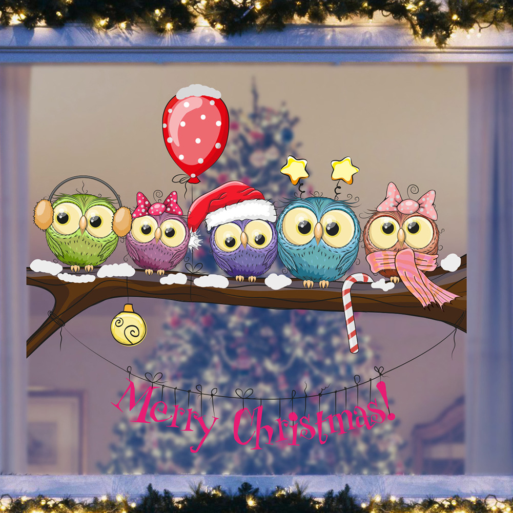 Christmas Owl On Branch Wall S - Home Decor Window Blinds avaliação e preço