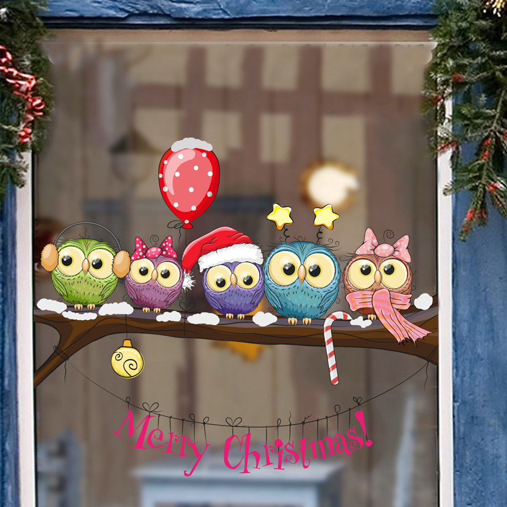 Christmas Owl On Branch Wall S - Home Decor Window Blinds avaliação e preço